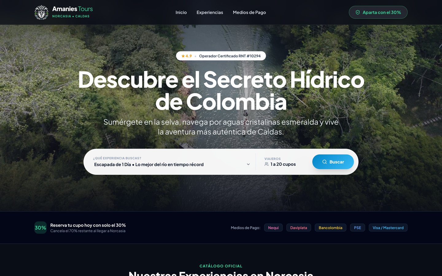 Amaníes Tours Norcasia Caldas: Descubre el secreto hídrico de Colombia