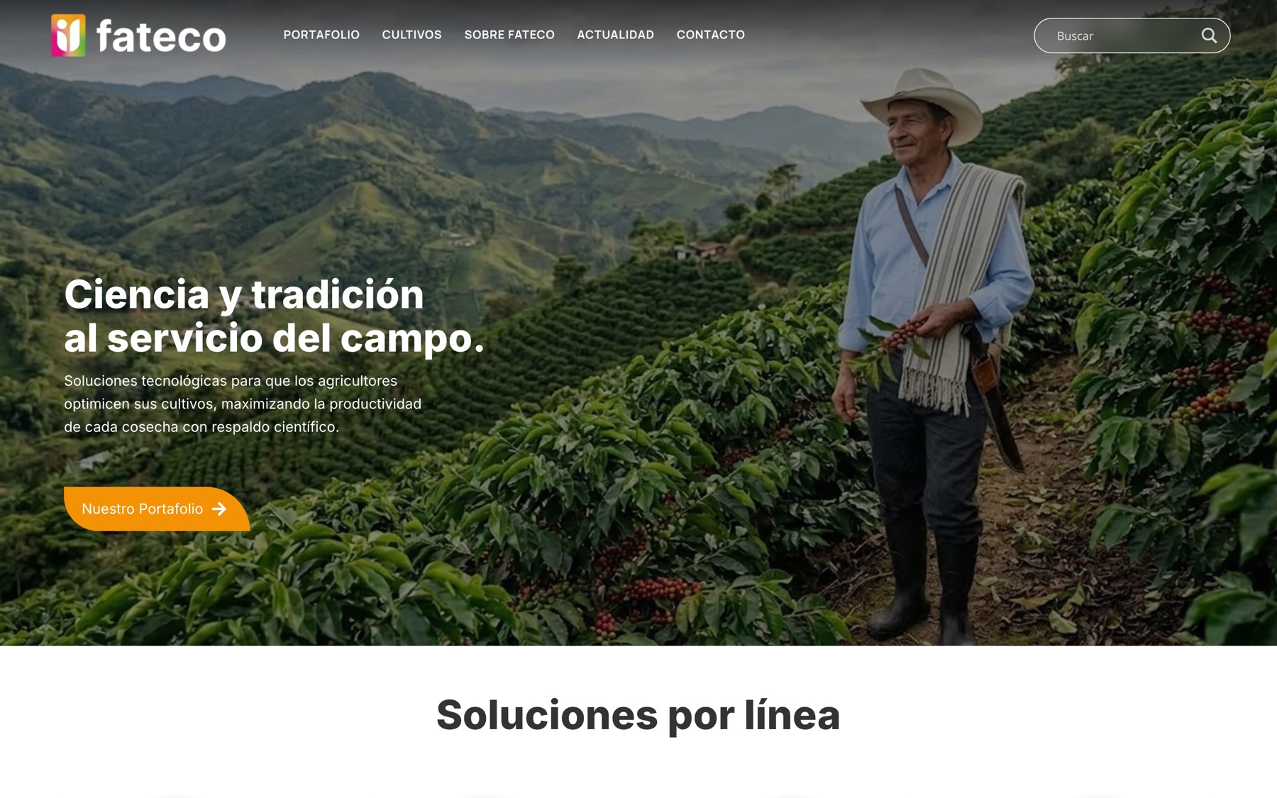 Página de inicio de fateco.com.co