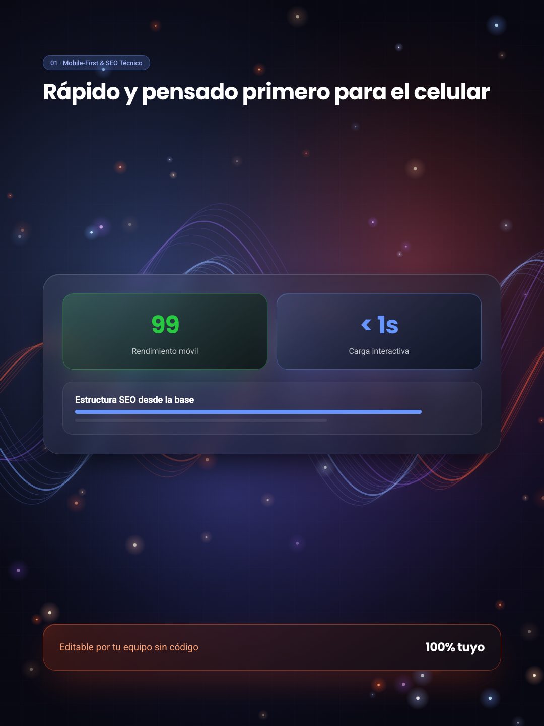 Velocidad móvil y estructura SEO técnica